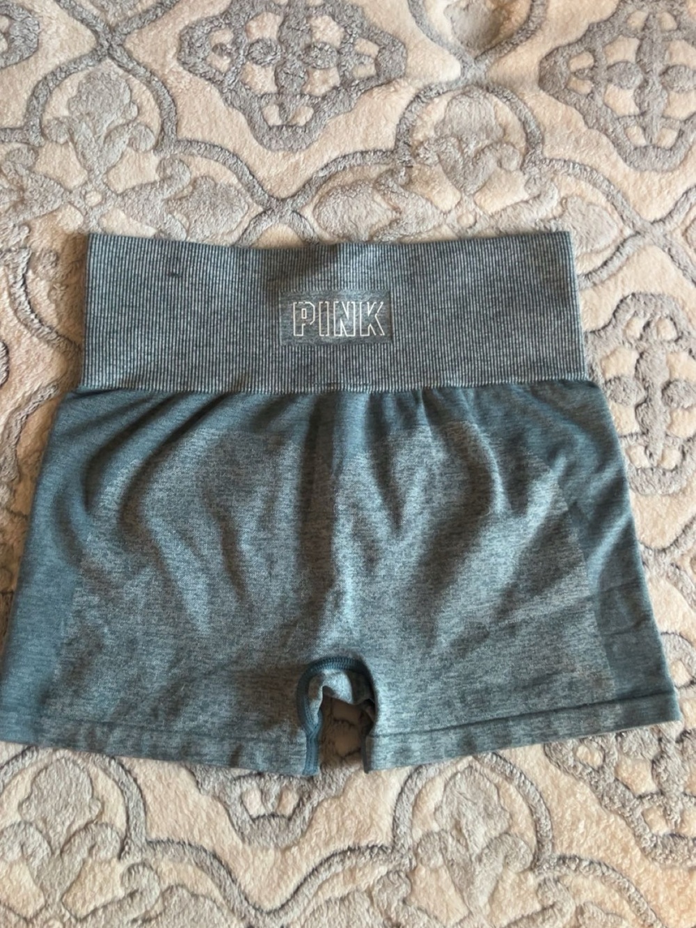 PINK Victoria's Secret Gray Seamless Bike Shorts